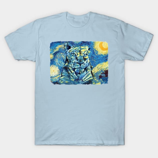 The panther Van Gogh STyle T-Shirt by todos